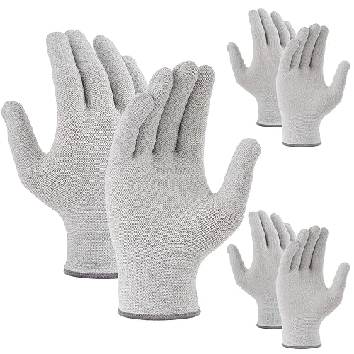 Teenyyou 2 Pairs Anti Static Touch Screen Gloves for Typing Laptop | ESD Safe with Computer Keyboard Phone, Washable Reusable Unisex, Men Women Office Home Outdoor Work Electronics Use