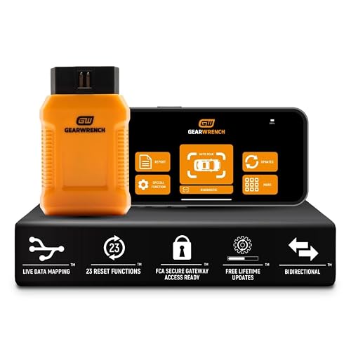 GEARWRENCH Professional Bi-Directional Diagnostic Scan Tool | GWSMARTBT | FREE Software updates, Supports 23 vehicle reset/relearn functions, Covers 185+ car manufacturers