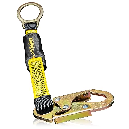 KwikSafety Dolphin Dorsal 18" D-Ring Extender [1PK] ANSI OSHA Fall Gear | ANSI, OSHA Compliant, Harness Extension, Lanyard Extension, PPE, Construction, Roofing, Fall Arrest Equipment