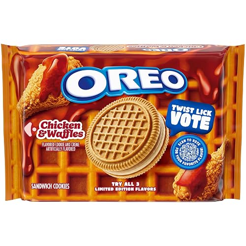 OREO Chicken and Waffles Sandwich Cookies, Limited Edition, 10.68 oz