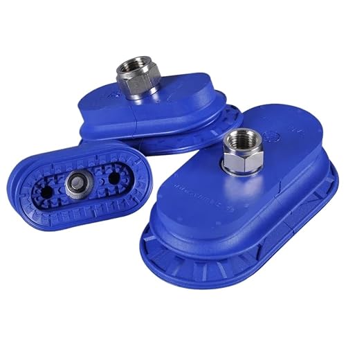Vacuum Suction Cup SAOB Series for Sheet Metal Pneumatic Lifting | Long strip suction cups for smooth, curved, or thin sheet metal. Durable NBR, multiple port sizes.(G1/4-G1/4)