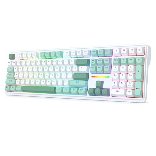 Redragon K745 HE Wired Hall-Effect Magnetic Rapid Trigger Gaming Keyboard | Multi-Function Control Wheel, Silky POM 8K Switches for Valorant & FPS Precision, Zero Delay, Practical 108-Key, PRO Software