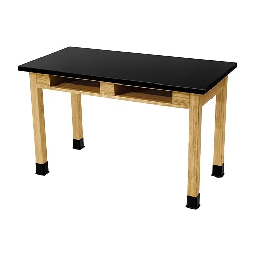 Chem Res Top and Dual Book Compartment Science Lab Table Size: 36" H x 30" W x 60" D