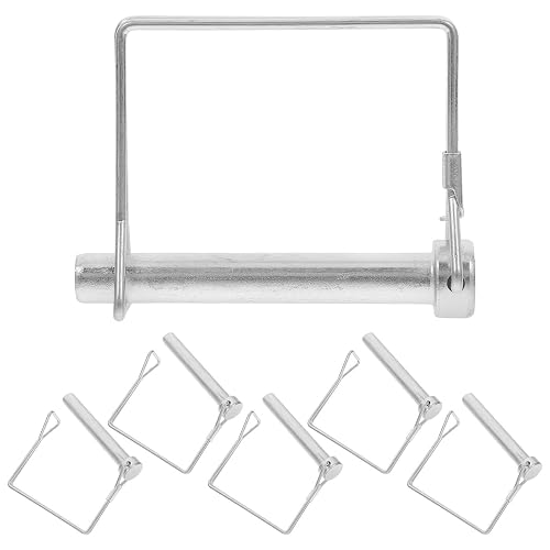 6pcs Square Locking Shaft D-shaped Safety Clip Coupler Hardware | Tool-free Installation, Versatile Spare Component for Mower Attachments, Farm Equipment, Trailers, Wagons, Trucks and Towing