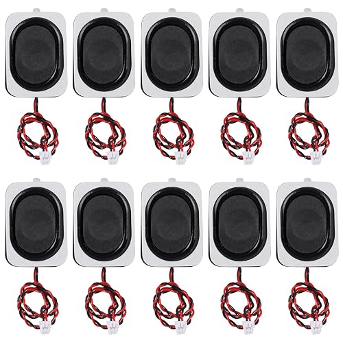 DWEII 10PCS Waterproof 3525 Plastic Internal Magnetic Cavity Horn Computer Speaker 8 Ohm2W Full Range Box Speaker for Computer Electronic Project Application Components
