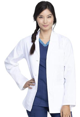 Dickies Womens Lab Coat 28", Consultation Lab Coat for Women, 3 Pockets - 84401