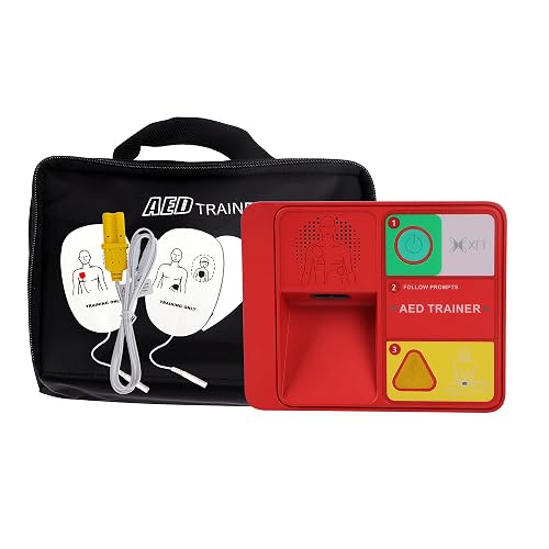 XFT AED Trainer & AED Simulator & AED Defibrillator for Home, Lightweight CPR Practice Device, Portable Defibrillator Training for First Aid Beginners (XFT-120N)