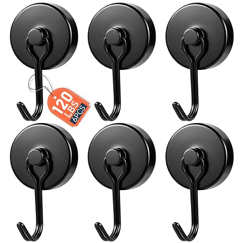 E BAVITE Magnetic Hooks, 120lbs Magnet Hook 2026 Cruise Essentials | Heavy Duty Strong Magnets Refrigerator Fridge Hanging for Classroom Beach Vacation Kitchen Grills Home
