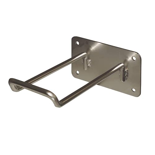Windy City Cabinet Caution Wet Floor Safety Sign Hanger - Zinc Plated Steel | Wall-Mountable - 5 Sign Capacity - Discreet, Compact, Easy to Install - Hardware Included