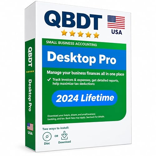 Quick-Book Desktop Pro 2024 | 1 User || NO DVD | Amazon Message Delivery(Within 1-4hrs) - Only PC, Not for Mac | 100% Money Back Guarantee
