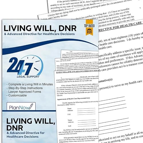 2026 Living Will & Medical Power of Attorney DIY Advance Health Care Kit | Document your personal healthcare choices and important medical decisions, including your preferences for future care.