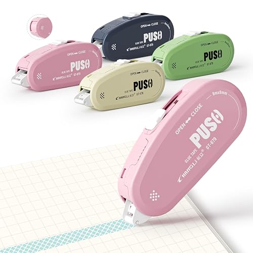 PIKAVENTOR
Scrapbook
Tape,
4‑Pack
Retractable
Slide‑Out
Glue
Tape
Roller | 26ft x 0.31in Double‑Sided Adhesive Tape for Scrapbooking, Junk Journaling, Paper Crafts Supplies, School Office & Teachers