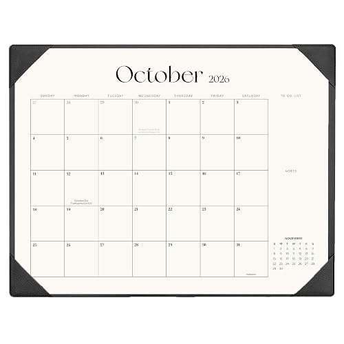 Desk Calendar 2026-2027 with Desk Mat – 22" x 17" Large Desk Pad Calendar Runs from July 2026 to December 2027, Office Supplies Desktop Monthly Calendar for Home & Office