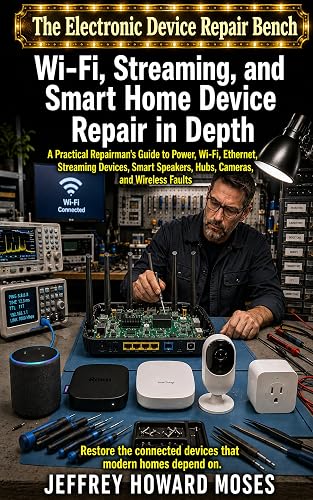 Wi-Fi, Streaming, and Smart Home Device Repair in Depth: A Practical Repairman’s Guide to Power, Wi-Fi, Ethernet, Streaming Devices, Smart Speakers, ... (The Electronic Device Repair Bench Book 7)