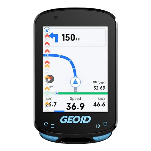 GEOID CC600 Color Screen Bike/Cycling Computer Wireless - Route Navigation with Reroute Planing, WiFi & Bluetooth, Fast 5s GPS Positioning, Free Indoor Training