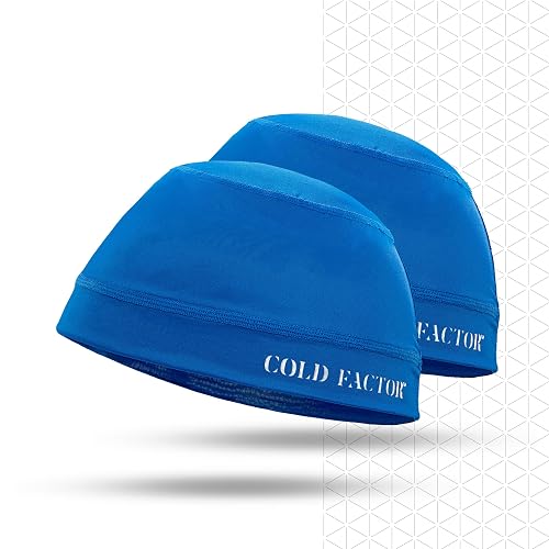 COLD FACTOR Instant Cooling Skull Cap & Helmet Liner 2 Pack|UPF 50+ Protection, Chemical-Free Evaporative Cooling Technology