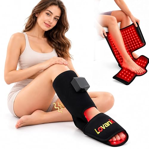Cordless Red Light Therapy for Calf, 218 LEDs, 5000mAh