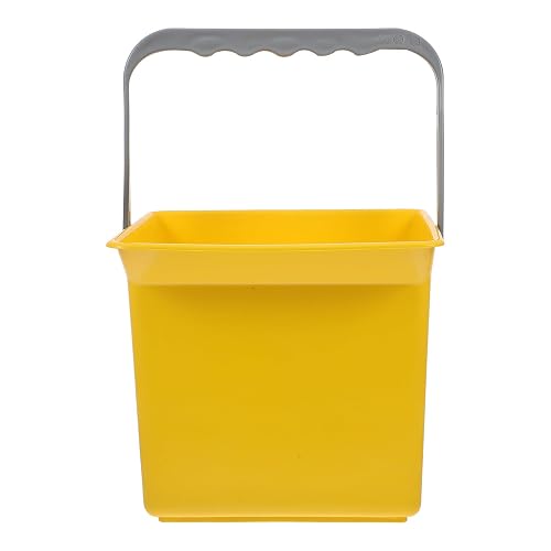 2 L Plastic Cleaning Bucket with Spout Handle and Measurement Markings | 23.5x22x19.5cm Size, Accurate Solution Mixing, for Cloths, Sponges, Water, Indoor Janitorial Work