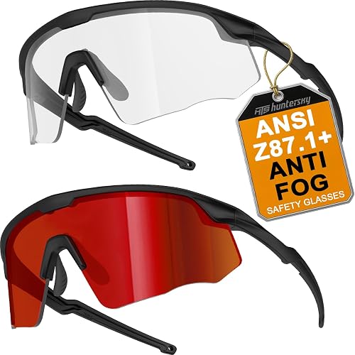 HTS HUNTERSKY Safety Sunglasses For Men and Women - ANSI Z87+ Work Glasses