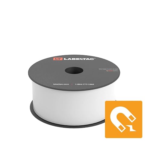LabelTac Magnetic Supply (LT4/LTPX Printers Only) 2" x 25' White | Print Long-Lasting Labels on Durable Water & Chemical Resistant Vinyl - Ideal for a Wide Range of Industrial Applications