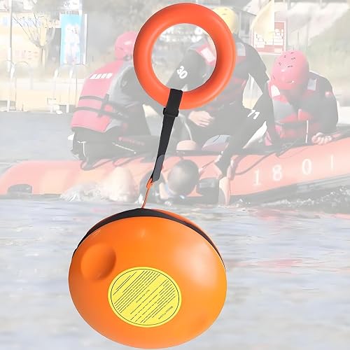 Large Rescue Disc,Throwable Emergency Rescue Disc for Water and Ice Emergencies Rescue Equipment,131ft Rescue Rope,Throwable Device for Kayaking and Rafting,Safety Equipment for Raft and Boat 1piece