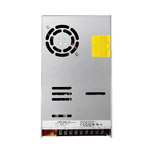 LRS-600-12 600W 12V AC-DC Single Output Switching Power Supply - Industrial Grade, High Efficiency for Automation, Robotics, CNC, Packaging Machinery