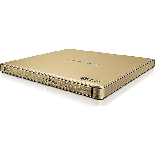 LG Electronics DVDRW (R DL) / DVD-RAM Drive - External, Gold (GP65NG60)