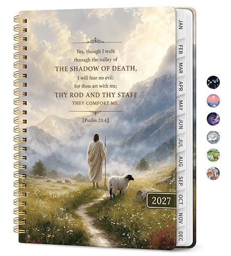 ZOTIA 2027 Planner, Jan 2027 - Dec 2027 Monthly & Weekly Calendar Planner | 6.3" x 8.5", Sacred Path Daily Agenda Planner with Tabs, Spiral Organizer for Office & School