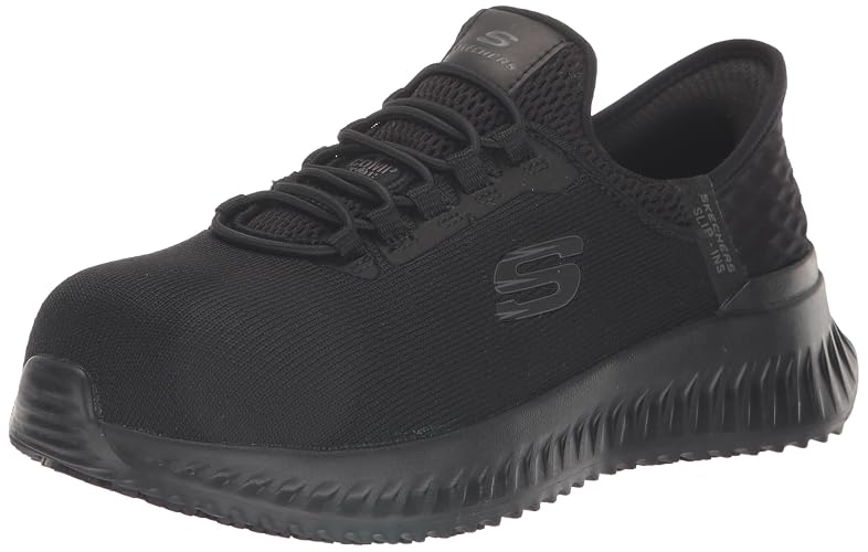 Skechers Women's Tilido Ombray | Work, Slip-ins, Relaxed Fit, Max Cushioning, Slip Resistant, Electrical Hazard, Air-Cooled Memory Foam, Heel Pillow