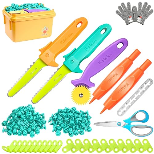 Kibbidea Kids Cardboard Cutter, Cardboard Construction Tool for Kids | 170PCS STEM Resuable Building Toys Kit, Screws &Tool Box, Engineering & Creativity, for Boys and Girls（Aged 5+）