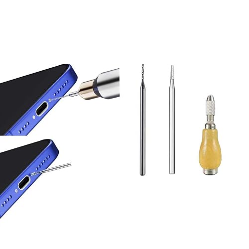 Damaged Screw Removal for Cell Phone, Broken Screw Extractor Set,2 Tungsten Steel Drill Bits(2.35mm) for Removing Stripped & Damaged Screws from Cell Phone, Laptops, Electronics, DIY Repair Tool Kit
