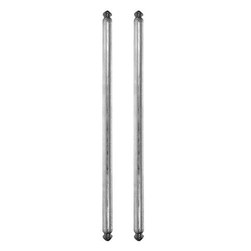 2Pcs Trash Can Wheel Axle Iron Replacement Rods for Wheelie Bins | Universal Fitment, Silver Finish, Residential Curbside Collection, Helps Sanitation Workers and Janitorial Staff