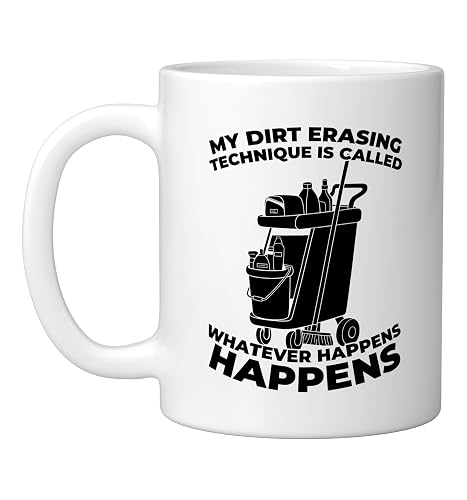 Cleaner - Housekeeping Janitorial Sanitation Cleaner Ceramic Mug, White