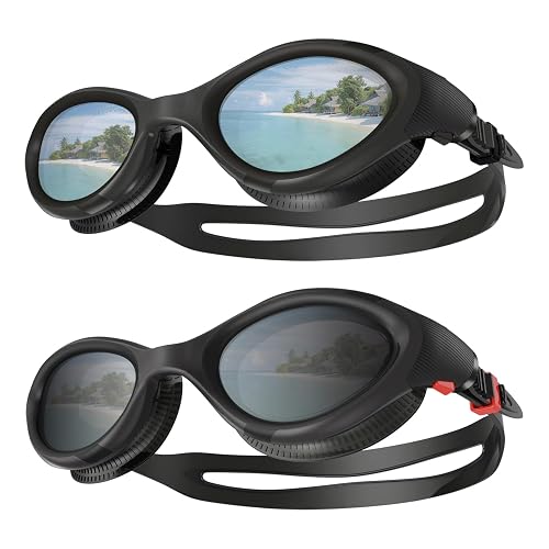 Aegend Polarized Swimming Goggles for Adult Anti-Fog No Leak Swim Goggles | UV Protection Pool Water Goggles, Wide Clear Vision, Suitable for Men, Women & Youth, Fogless, Soft Silicone Gasket, Comfort