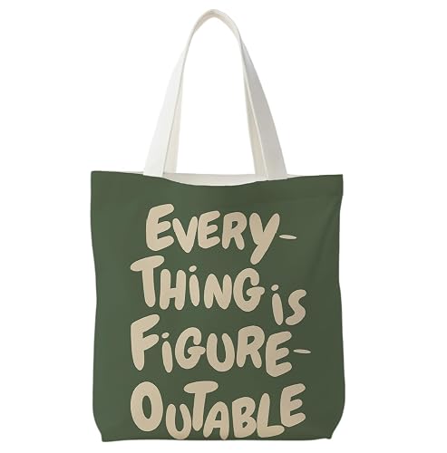 BNHJKFQZ Canvas Tote Bag 15x15 Inches for Women,Aesthetic Reusable Grocery Tote for Shopping Travel Beach School Gifts