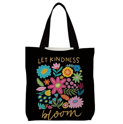 BNHJKFQZ Canvas Tote Bag 15x15 Inches for Women,Aesthetic Reusable Grocery Tote for Shopping Travel Beach School Gifts