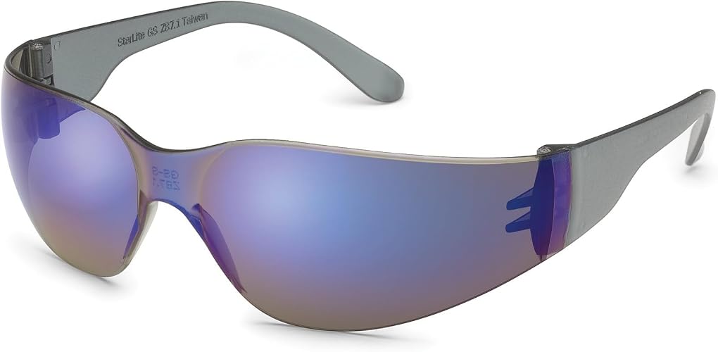 Gateway Safety 4680 UL-Certified StarLite Safety Glasses, Clear Lens, Clear Temple (Pack of 10)