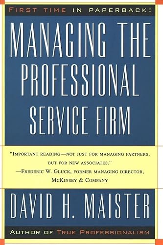 Managing The Professional Service Firm