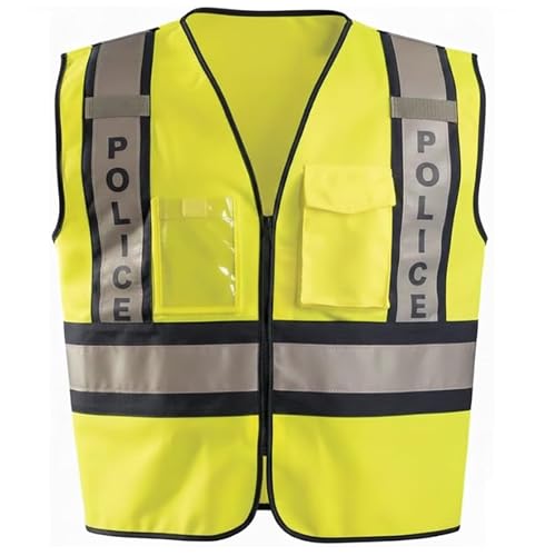 OccuNomix Premium Solid Public Safety Vest - High Visibility, Adjustable Fit