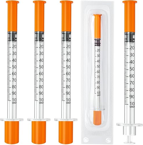1ml Syringe 30G 5/16" 8mm, U-100 Lab Supplies, Individually Wrapped Pack of 30