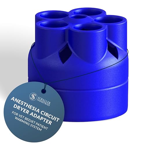 Schaller Industries Anesthesia Circuit Dryer Adapter - Vet BedJet Accessories for Veterinary Anesthesia - Veterinary Technician Supplies for Patient Warming System - 22mm Fitting - Dries 5 Circuits