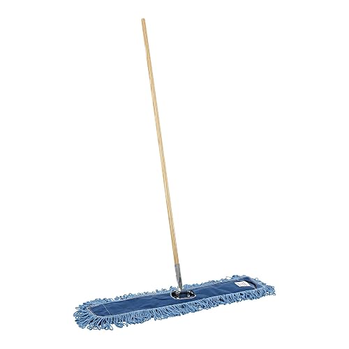 Boardwalk Dry Mopping Kit, 36 x 5 Blue Blended Synthetic Head