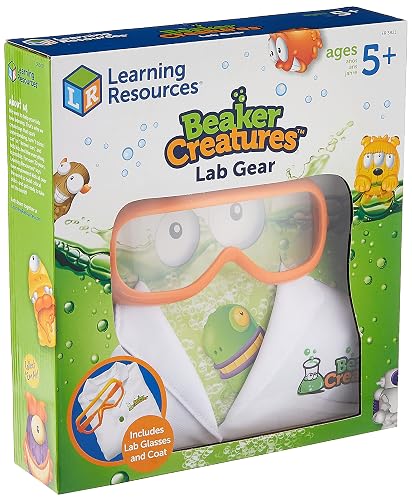 Learning Resources Beaker Creatures Lab Gear | Lab Coat & Glasses for Kids, Science Exploration Games, STEM Toys for Kids, 2 Pieces, Ages 5+