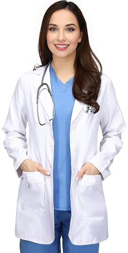 Utopia Wear White Lab Coat for Women Short length for School and College