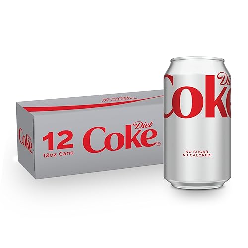 Diet Coke Soda Soft Drink Cans, 12 fl oz, 12 Pack | No sugar, no calories, 46 mg caffeine per can