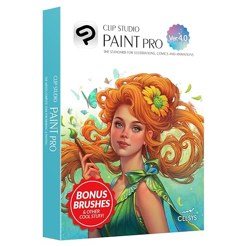 CLIP STUDIO PAINT PRO - Version 4 | Perpetual License | for Windows and macOS