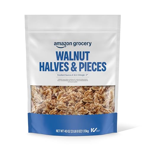 Amazon Grocery, Walnut Halves & Pieces, 40 Oz (Previously Happy Belly, Packaging May Vary)