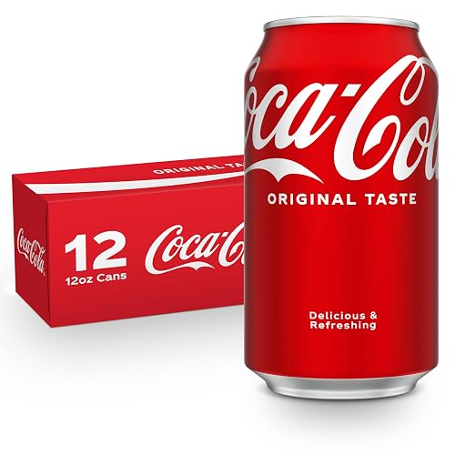 Coca-Cola Soda Soft Drink Fridge Pack Cans, 12 fl oz, 12 Pack | Carbonated drink with classic cola flavor
