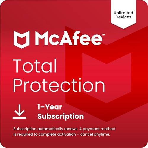 McAfee Total Protection 2026 Antivirus Software, 10+ Devices | Auto-Renews