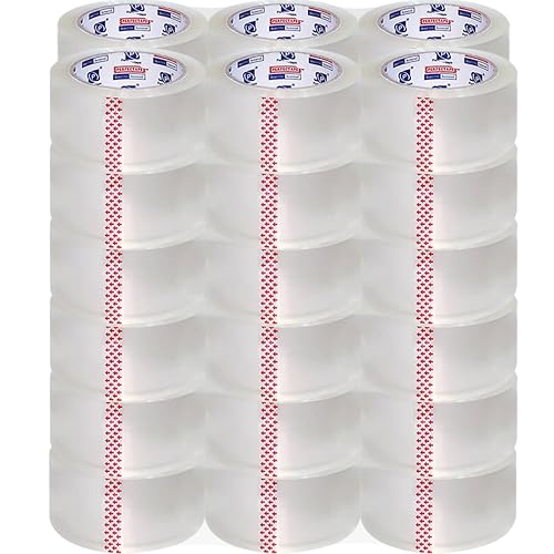 P PERFECTAPE Heavy Duty Packing Tape 36 Rolls, Clear, 2.7 mil, 1.88" x 60Y | Total 2160Y, Ultra Strong, Refill for Packaging and Shipping